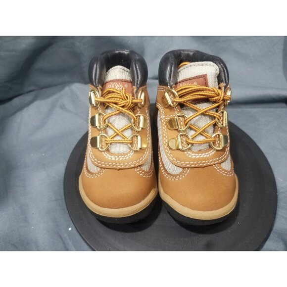 Timberland Toddler Field Boot Mid Wheat Nubuck Premium Black Size 5 NEW NO BOX - Picture 3 of 9